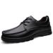 Leather Men's Shoes Men's Casual Shoes Fleece Warm Leather Shoes Non-slip Middle-aged Dad Shoes_vogvips.com