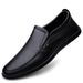 Classic Cowhide Casual Men's Breathable Sole Soft Leather Driver's Versatile Loafers Lazy Shoes_vogvips.com