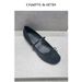 Dance Shoes C Brand 2025 Spring New Chinese Style Single Bowknot Flat Mary Jane Miu Ballet Shoes For Women_vogvips.com