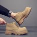 Derby Shoes High Top Platform Big Head Martin Boots Vintage Tooling Fashion Rhubarb Boots_vogvips.com