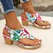 Womens New Arrival Vintage Retro Toe Post Buckle Strap Flat Sandals Plus Size Casual Summer Walking Outdoor Sandals For Ladies_vogvips.com
