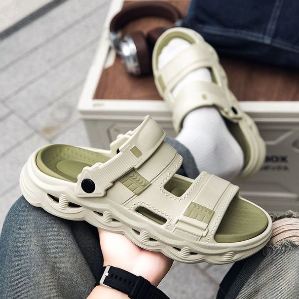 Popular Men's Summer Outdoor Slippers, Dual-purpose For Sports And Driving, Non-slip, Odor-resistant, With A Comfortable_vogvips.com