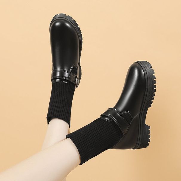 2024 New High-top Slim Fly-knit Two-way Martin British Style Short Autumn Winter Fashion Boots_vogvips.com