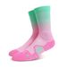 Gradient basketball socks for men and women, professional practical towel bottom thickened mid length sports fitness running socks_vogvips.com