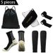 Professional Sports Training Set Non Slip Football Socks Shin Guards Calf Bandage Socks Drawstring Sports Backpack_vogvips.com