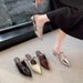 Inner Height-increasing Slope Heel Pointed Slippers Women's Outer Wear 2026 New Spring And Summer Beautiful Single Shoes_vogvips.com