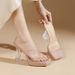111- 3 Waterproof Transparent Cross-Strap High-Heel For Women, New Fashion Open-Toe Square-Toed Crystal Sandals_vogvips.com