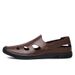 Men's Hole Shoes Embossed Crocodile Pattern Trendy And Soft Leather Driving Men's Shoes_vogvips.com
