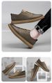 Casual Round Head Lace-up Board Shoes Men's Low-top Breathable Sports Hand-scratched Little White Men's Shoes_vogvips.com