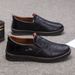 Euro Step Casual Leather 2025 Spring New Sole Soft Surface Slip-On Loafers Men's Shoes_vogvips.com