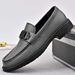European Station Export Slip-On Leather For Men Soft Sole British Style Height-Increasing Casual Loafers Men's Shoes_vogvips.com