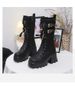 Punk Boots Thick-soled Heightening Martin Boots Women's Winter New Knight Boots Medium Boots Starring Boots Snow Boots Shoes_vogvips.com