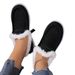 Women's Shoes Low Heel Cotton Casual Shoes With Thick Sole, Round Toe, Comfortable And Warm For Winter Spring Fall_vogvips.com