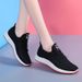 Old Beijing Cloth Lightweight Breathable Korean Style Mesh Women's Square Dance Shoes Spring Summer Fashion Mom Sneakers_vogvips.com