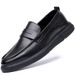2026 Spring New Shoes Genuine Leather Versatile Trendy Breathable Slip-On Casual Loafers Men's Moccasins_vogvips.com