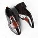 Men's Leather New Business Dress Oversized Men's Lace Up Wedding Shoes, Versatile Casual Shoes_vogvips.com