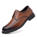 Men's Leather Breathable Lace-up Formal Shoes With Hollow Out Design_vogvips.com