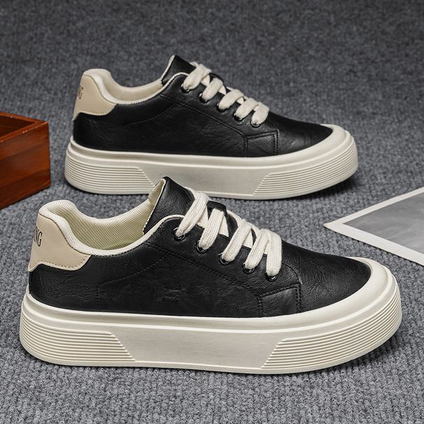2026 Summer New Arrival Plus Size Men's Platform Sneakers Trendy Men's Shoes Hong Kong Style Casual Shoes Student Shoes_vogvips.com