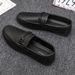 SHLIANG Men Leather Loafers Formal Wedding Dress Shoes Soft Comfortable Waterproof Driving Shoes Slip on Flats Moccasin Y0151_vogvips.com