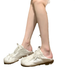 Sheepskin Ballet Shoes Sweet Girls Round Toe Satin Sneakers_vogvips.com