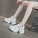 Internet Celebrity Hot-Selling Dad 2025 Spring Summer New Platform Thick Sole Height-Increasing Small Size Sports Casual_vogvips.com