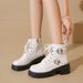 2025 Autumn New Thick-Soled Chunky Heel Knight Women's Black Short Low-Cut British Style Sweet Cool Martin Boots_vogvips.com