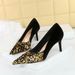 7236-1 Style Fahion Light Luxury Banquet Women' High Slim Heel Shallow Mouth Pointed Spliced Sequin Cloth Single_vogvips.com