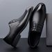 First Layer Cowhide New Business Formal Genuine Leather Wedding Commuting British Style Breathable Men's Shoes Large_vogvips.com
