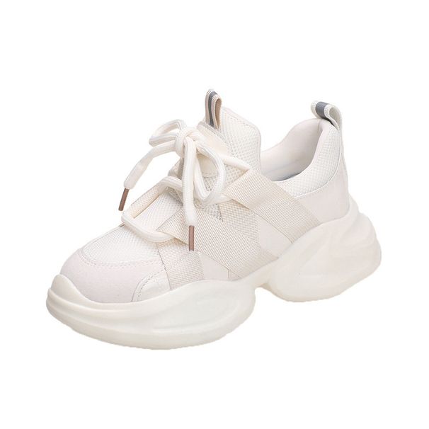 New Thick Sole Small White Shoes Soft Sole Light Casual Small Sports Shoes Single Shoes_vogvips.com