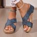 Cross Platform Slippers With Open Toe Muffins And Beach Shoes_vogvips.com