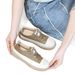 Top Layer Cowhide 2024 Elastic Band Slip-On Fashion Casual Large Size White Women's Shoes_vogvips.com