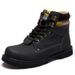 Outdoor Martin Boots Couple New Men's And Women's Shoes British Style High-top Casual Rhubarb Boots Breathable Trend Large Size Shoes_vogvips.com