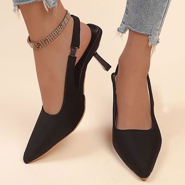 New Autumn Women S Fashion Pumps Pointed Toe High Heels Shallow Sandals Shoes For Zapatos Mujer_vogvips.com
