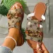 New Style Printed Round Toe Flat For Women 2026s Best Selling Large Sizes 36 43 Chain Buckle Holiday Beach Slippers Free_vogvips.com
