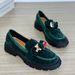 Women's Shoes Retro Round Toe Slip On Shoes Deep Mouthed Suede High Loafers_vogvips.com