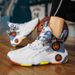 Large Size Basketball Shoes Men's Shoes Breathable Ball Shoes Outdoor Casual Men's Shoes Thick Soled Trendy Shoes Men's Sports Shoes_vogvips.com
