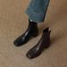 25 Autumn Winter Square Toe Chunky Stretch Short High Heel Slim Single Boots With A Soft Cushioning Feel_vogvips.com