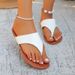 Large Flat Toe Flip Flops For Women's Summer Outdoor Wear, 2025 New Beach Sandals_vogvips.com