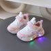 Children's Mesh Soft Sole Sports Running Casual Walking Shoes, Boys' And Girls' Non-Slip Light-Up Shoes_vogvips.com