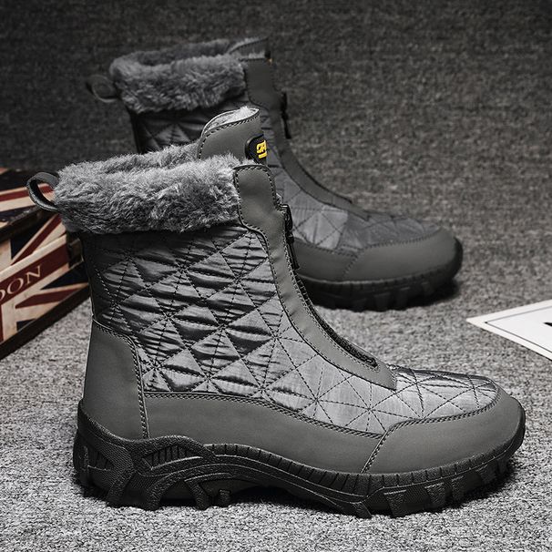 Foreign Trade Large Size Cotton Shoes Casual Fashion Umbrella Cloth Piled Thickened Warm Snow Boots Large Cotton Shoes_vogvips.com