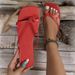 New Clip-toe Beach Holiday Soft Bottom Flat Square Head Women Sandals Slippers_vogvips.com