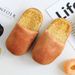 Simulation Bread Winter Home Soft Bottom Non-Slip Plush Warm Cotton Slippers For Woman Man Comfort Babouche_vogvips.com