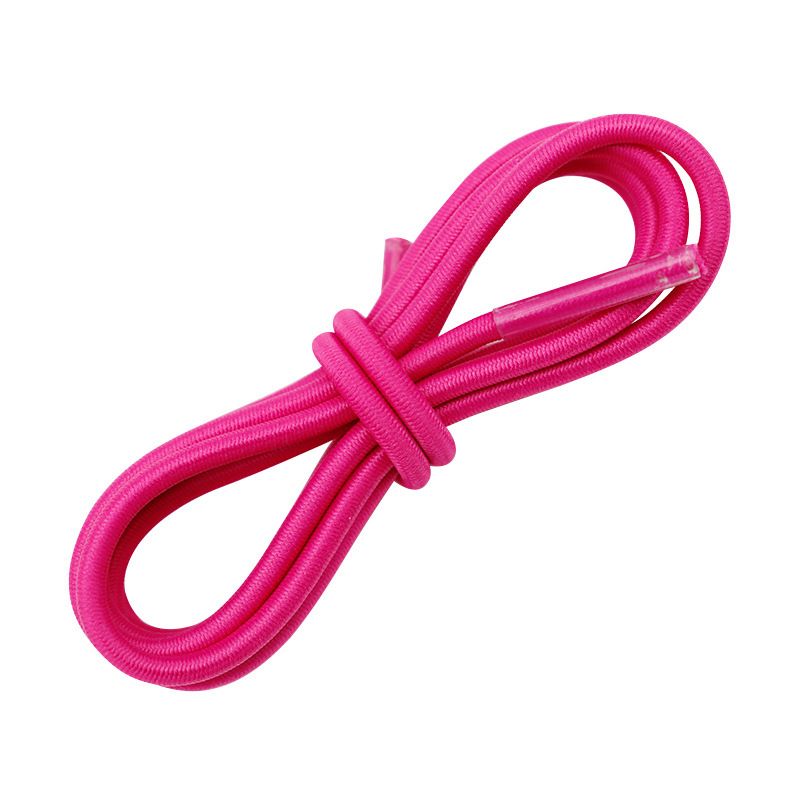 Shoelace Solid Color Round 3mm Elastic Rope Lazy Rubber Band Shoes Decorated With Non-slip Elastic High Elastic Hair Cord_vogvips.com