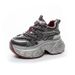 Women's Thick-soled Dad Shoes, 2026 Spring New Model, Popular Online Style, Casual And Versatile, Special Fabric, 9cm_vogvips.com