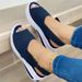 plus Size Women's Summer Thick Soled Simple Velcro Casual Peep Toe Sandals for Beach_vogvips.com