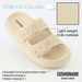 Crestar Sandals For Women And Men Summer Fashion Double Buckle Adjustable Slides Outdoor Soft Pillow Slippers EVA Flat Sandals_vogvips.com