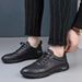 New Mesh Breathable Leather With Soles And Soft Uppers, Summer Hollow-out Casual Men's Shoes For Cross-border Sales_vogvips.com