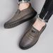 Men's Breathable Soft Sole Loafers - Lightweight Slip-On Casual Shoes For Driving & Business, Comfortable Round Toe Slip-On Shoes For All Seasons_vogvips.com