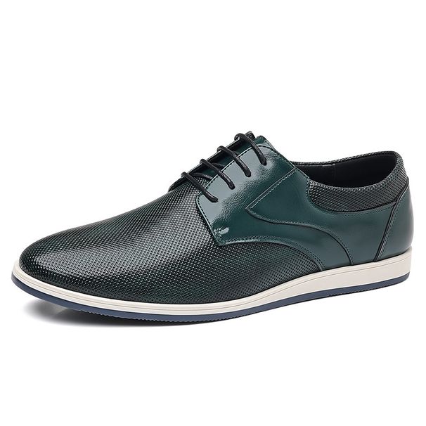Leather men's summer breathable loafers men's shoes_vogvips.com
