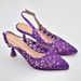 Women Shoe Bag Set Fashion Shiny Rhinestone Mesh Evening High Heel Pointed Toe Sandals Elegant Fairy Style_vogvips.com